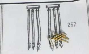 Custom Finishing 257 HO MU Hoses Three-Hose With Bracket (Pack of 2)
