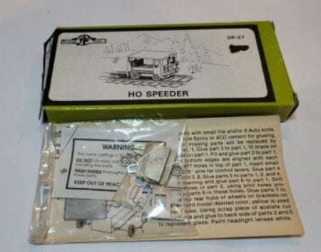 Durango Press DP-37 HO Scale Fairmont Speeder Unfinished Cast Details Kit