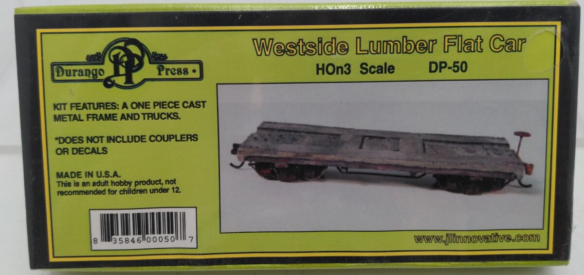 Durango Press DP-50 HOn3 Westside Flat Car