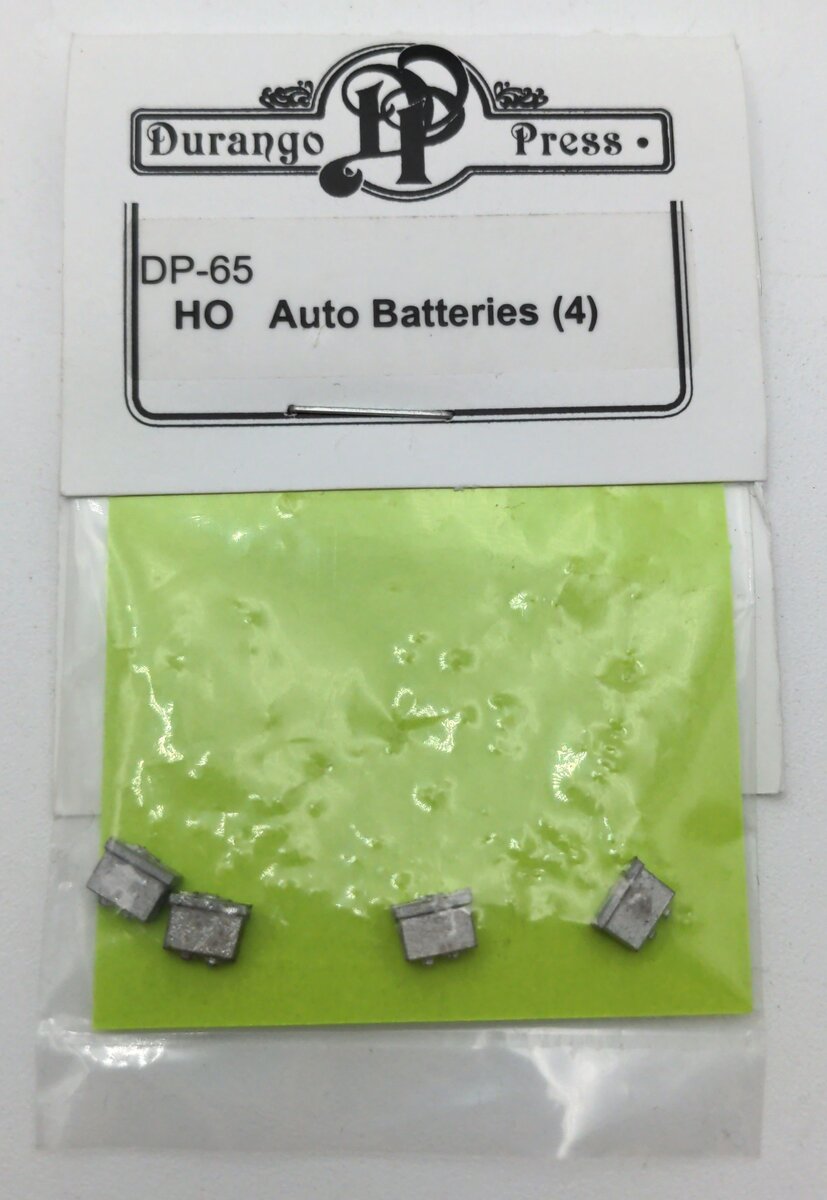 Durango Press 65 HO Auto Batteries (Pack of 4)