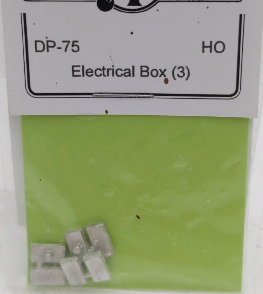 Durango Press 75 HO Scale Electrical Box Undecorated White Metal (Pack of 3)