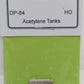 Durango Press 84 HO Acetylene Tanks Unpainte White Metal Accessory (Set of 3)
