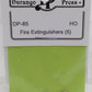 Durango Press 85 HO Fire Extinguishers Undecorated Cast Metal (Pack of 5)