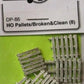 Durango Press 86 HO Pallets White Metal (Pack of 8)