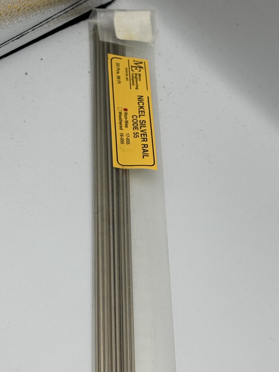 Micro Engineering 17-055 N Code 55 36" Non-Weathered Nickel Silver Rail