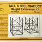 Micro Engineering 75-546 HO and HOn3 Height Extension Tall Steel Viaduct Kit