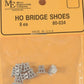 Micro Engineering 80-034 HO White Metal Castings Bridge Shoes (Pack of 8)