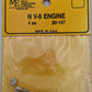 Micro Engineering 80-147 N White Metal Castings V-8 Engines (Pack of 4)