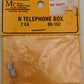 Micro Engineering 80-152 N White Metal Castings Telephone Boxes (Pack of 2)