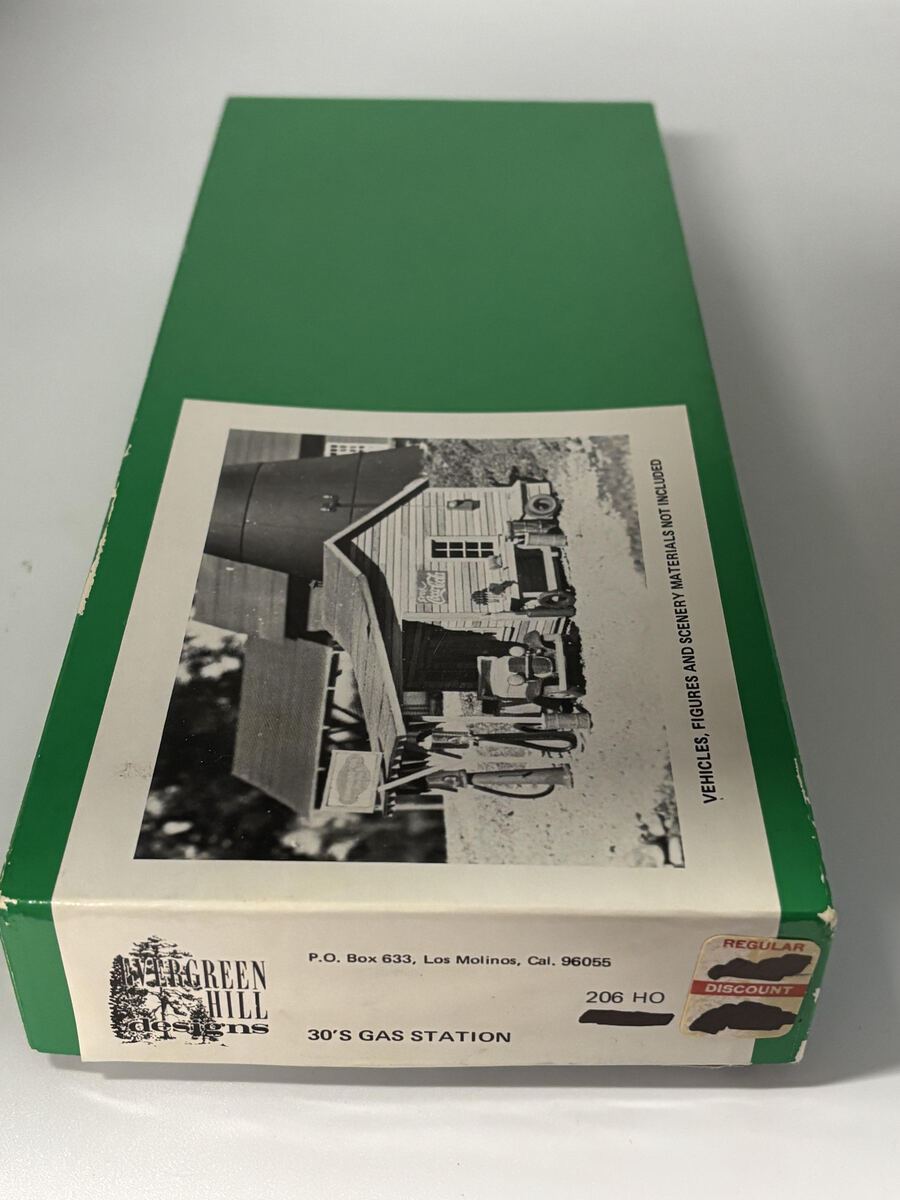 Evergreen Hill 206 HO 30's Gas Station Building Kit