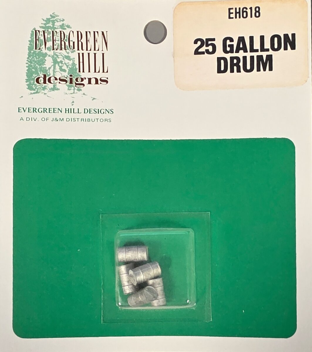 Evergreen Hill 618 HO 25 Gallon Drum (Pack of 5)