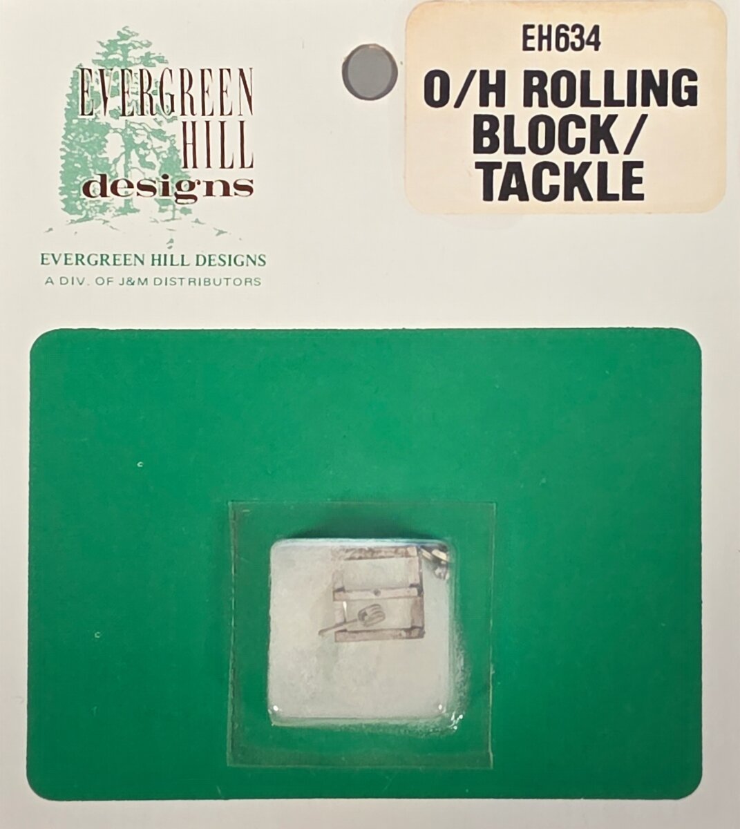 Evergreen Hill 634 HO Overhead Rolling Block/Tackle