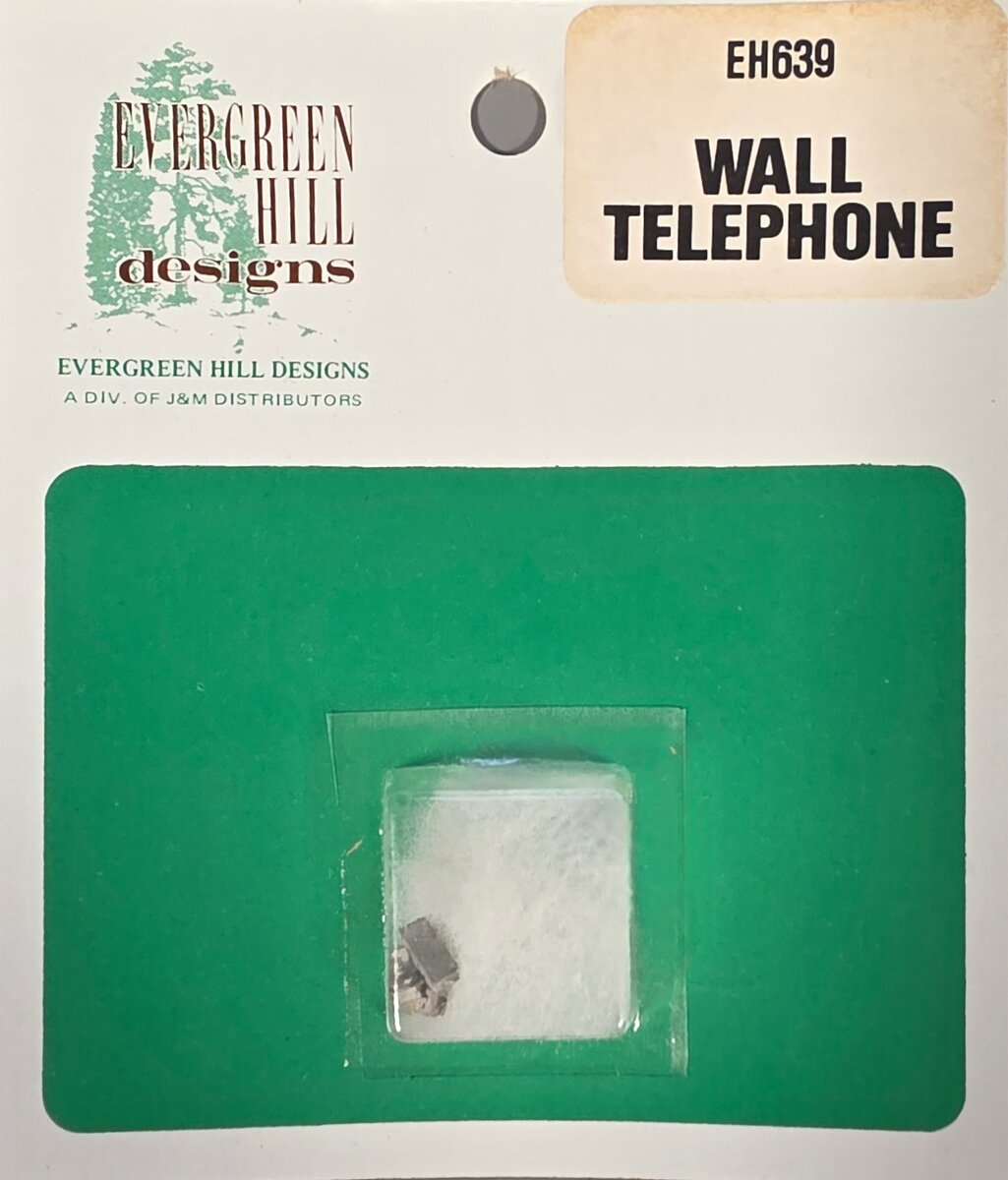 Evergreen Hill 639 HO Wall Telephone (Pack of 3)