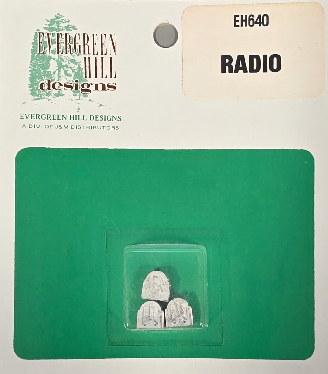 Evergreen Hill 640 HO Radio (Pack of 3)