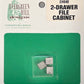 Evergreen Hill 646 HO 2-Drawer File Cabinet (Pack of 3)