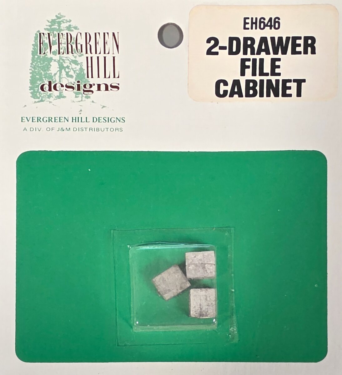 Evergreen Hill 646 HO 2-Drawer File Cabinet (Pack of 3)