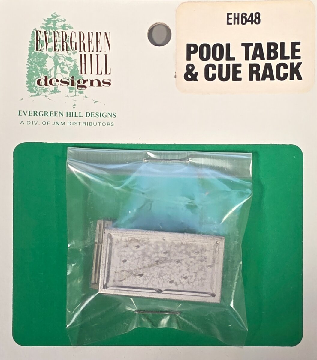 Evergreen Hill 648 HO Pool Table & Cue Rack