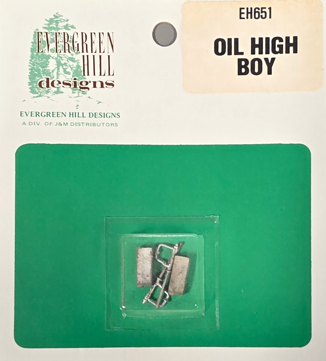 Evergreen Hill 651 HO Scale White Metal Oil High Boy (Pack of 2)