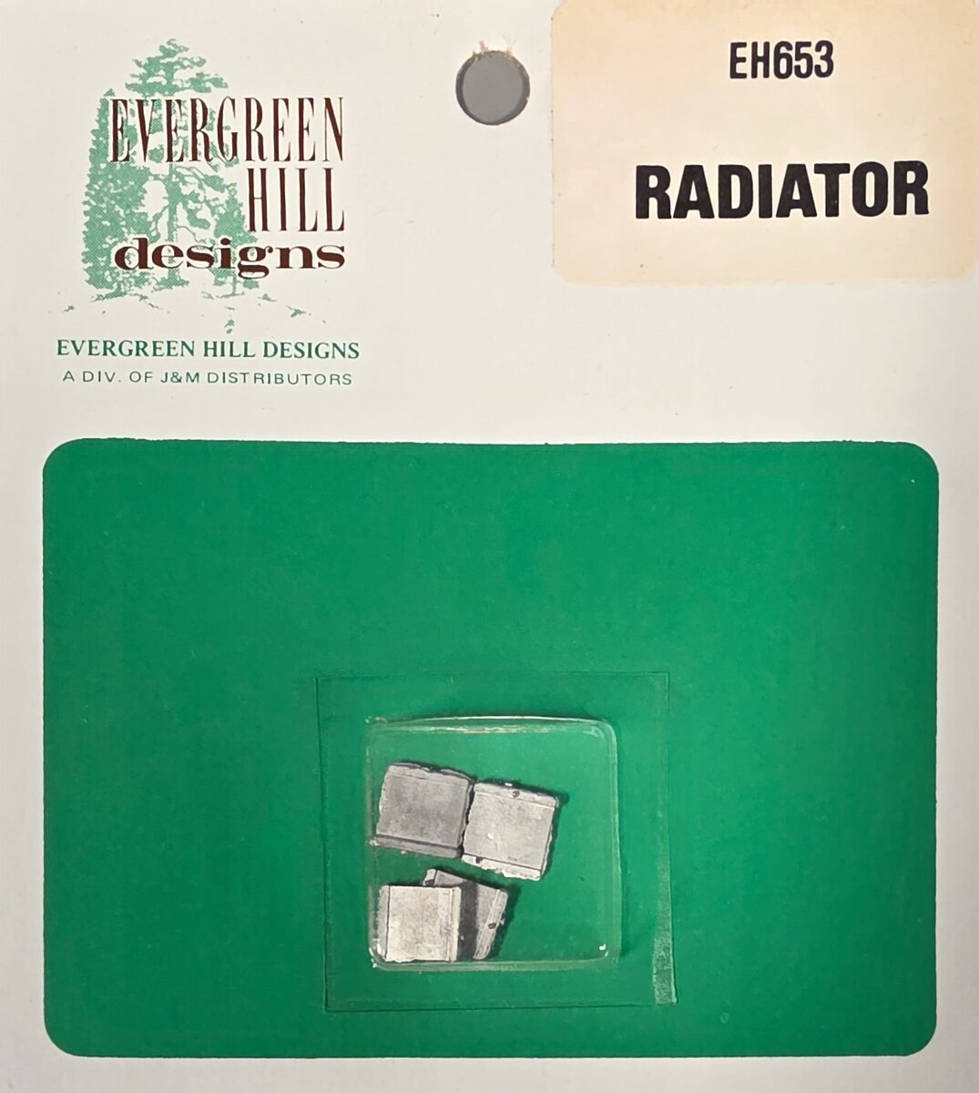 Evergreen Hill 653 HO Radiator (Pack of 4)