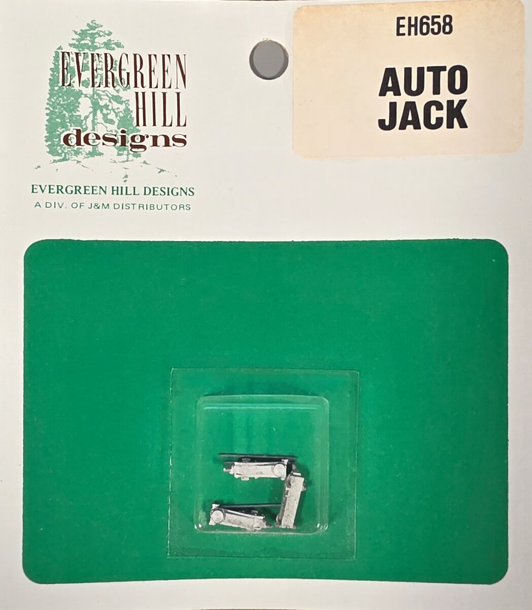 Evergreen Hill 658 HO Auto Jack (Pack of 3)
