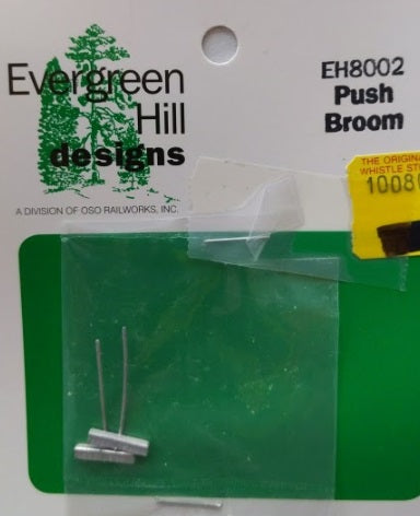 Evergreen Hill EH8002 O Unpainted Metal Push Broom (Pack of 4)