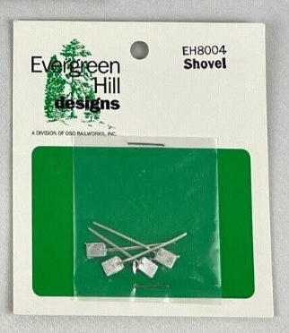 Evergreen Hill EH8004 O Scale Shovel Metal (Pack of 4)