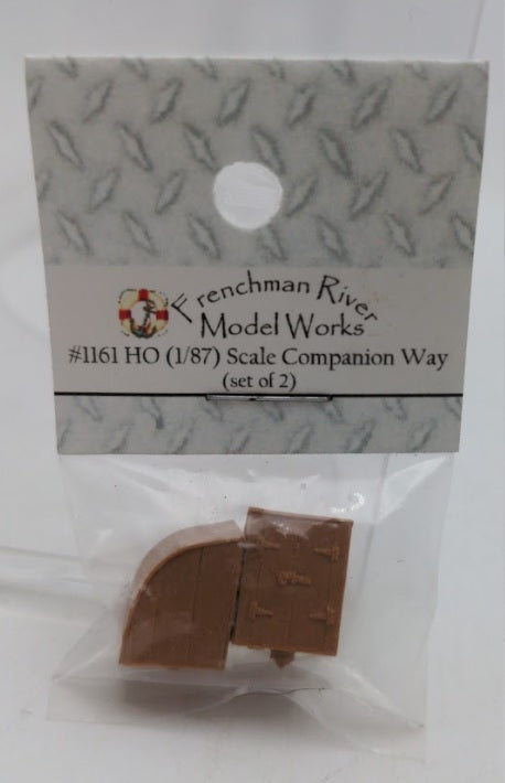 Frenchman River Modelworks 1161 HO Brown Resin Companion Way (Pack of 2)