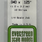 Evergreen Scale Models 146 .040" x .125" x 14" Polystyrene Strips (Pack of 10)