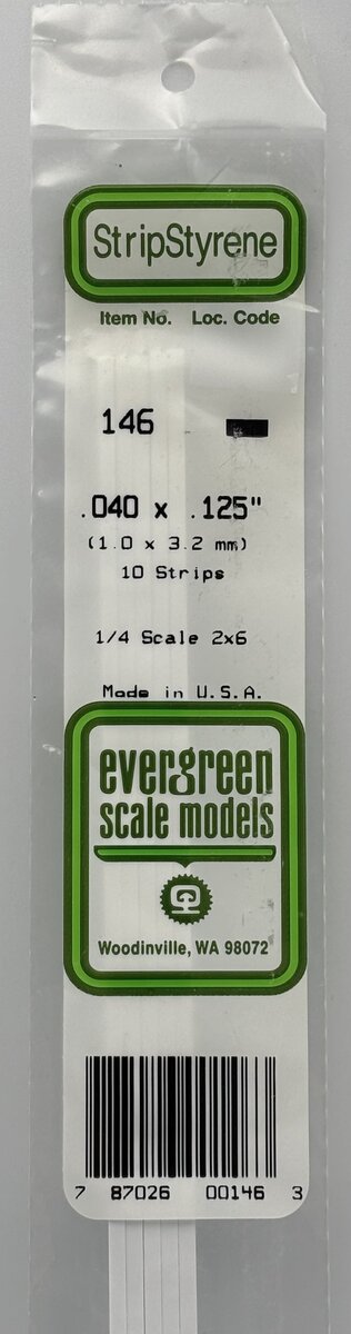 Evergreen Scale Models 146 .040