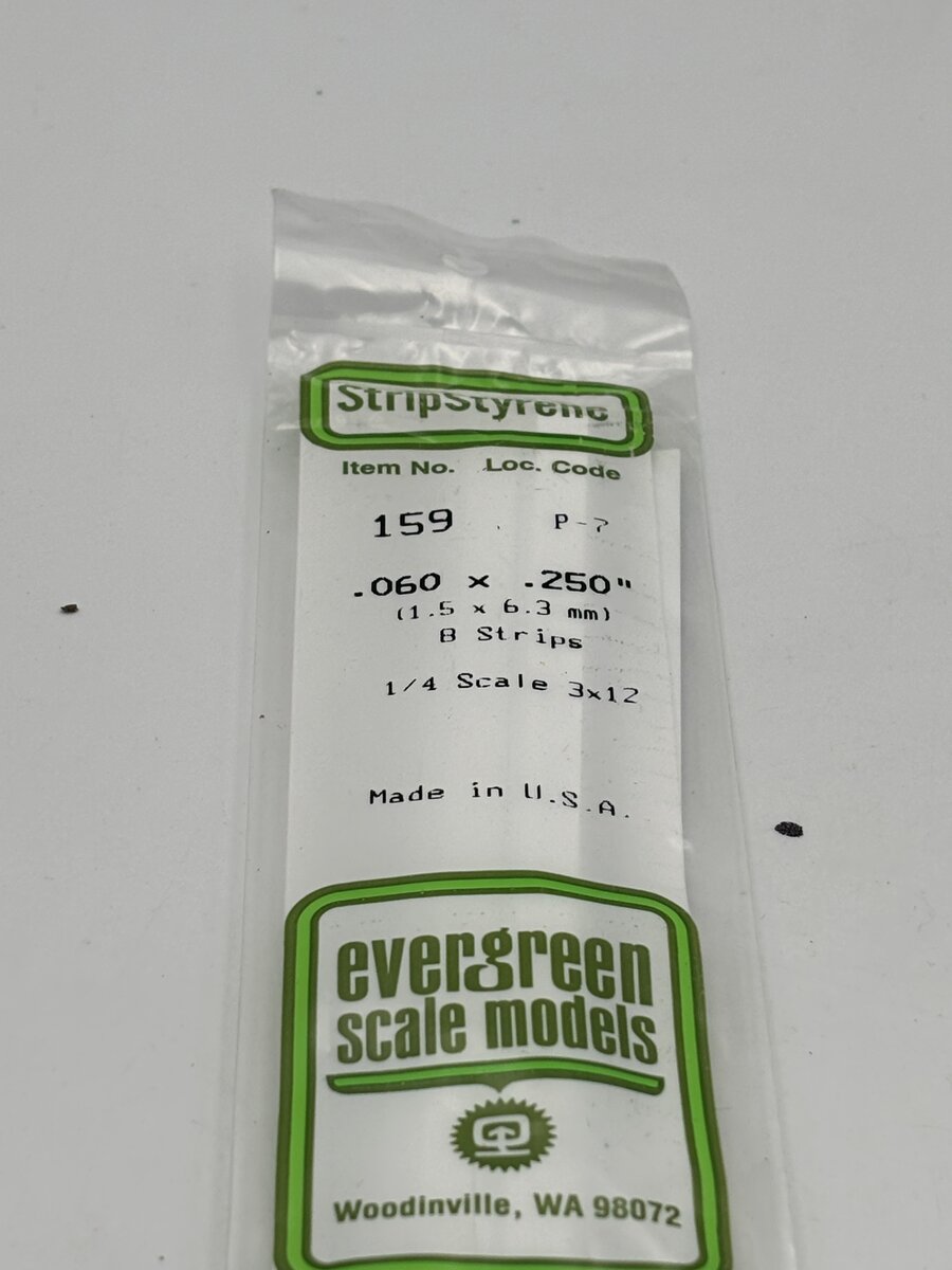 Evergreen Scale Models 159 .060