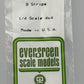 Evergreen Scale Models 164 .080" x .080" x 14" Polystyrene Strips (Pack of 9)