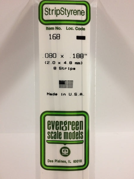 Evergreen Scale Models 168 .080