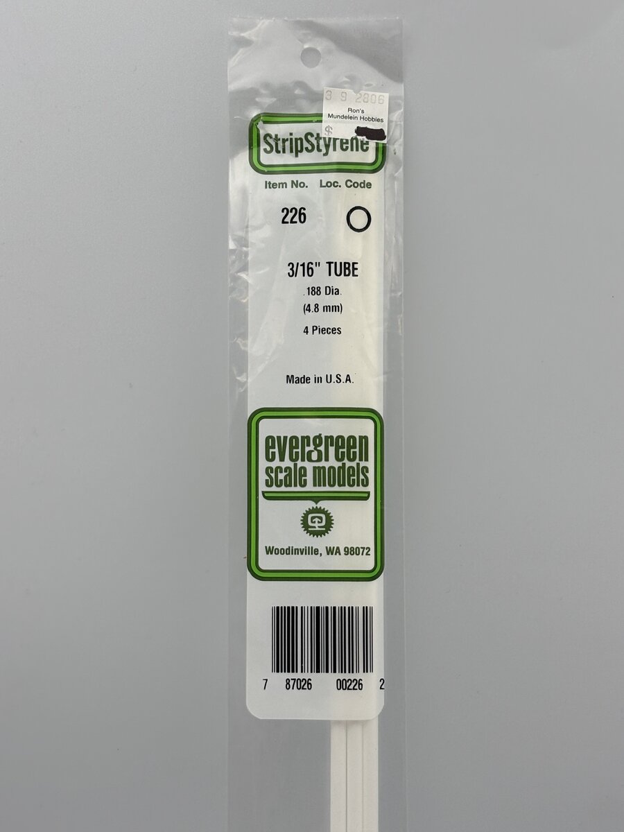 Evergreen Scale Models 226 .188