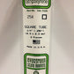 Evergreen Scale Models 256 .375" x 14" Polystyrene Square Tubing (Pack of 2)