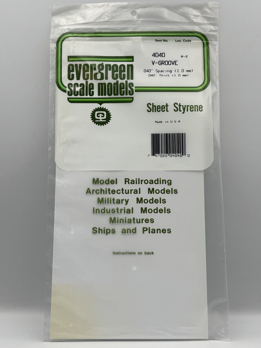 Evergreen Scale Models 4040 .011