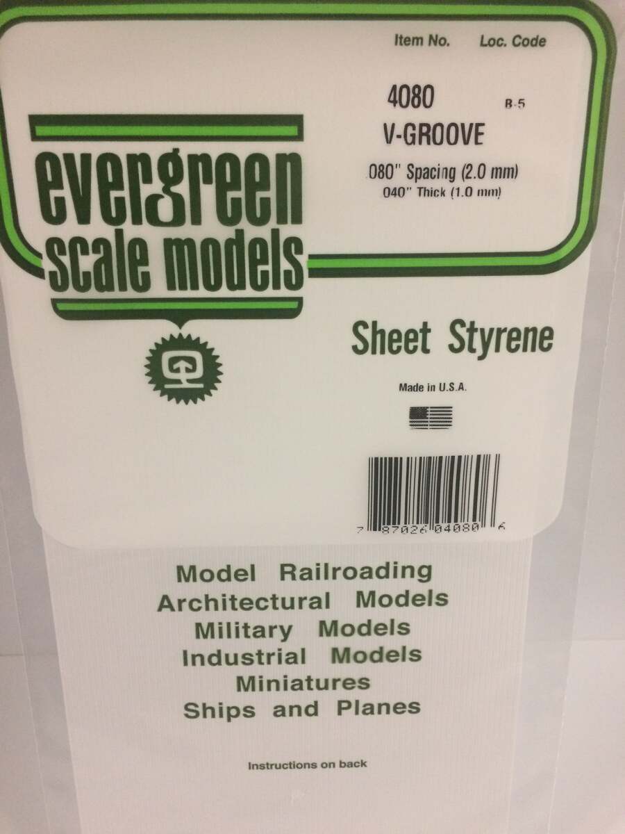 Evergreen Scale Models 4080 080
