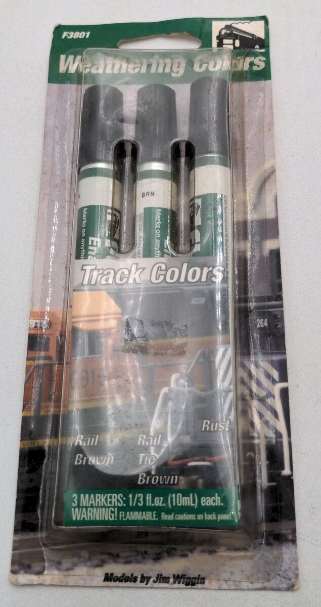 Floquil F3801 Track Weathering Colors Permanent Markers (Set of 3)