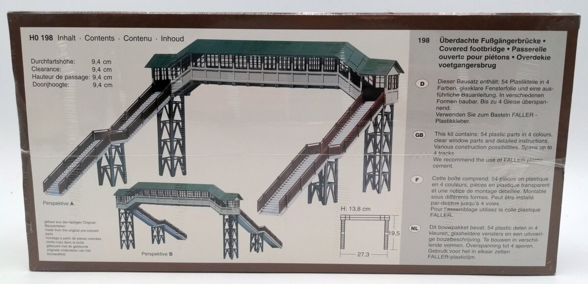 Faller 120198 Covered Footbridge