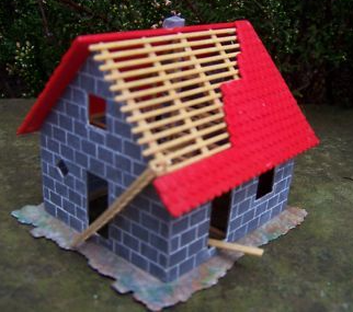 Faller 130246 HO House Under Construction Plastic Building Kit