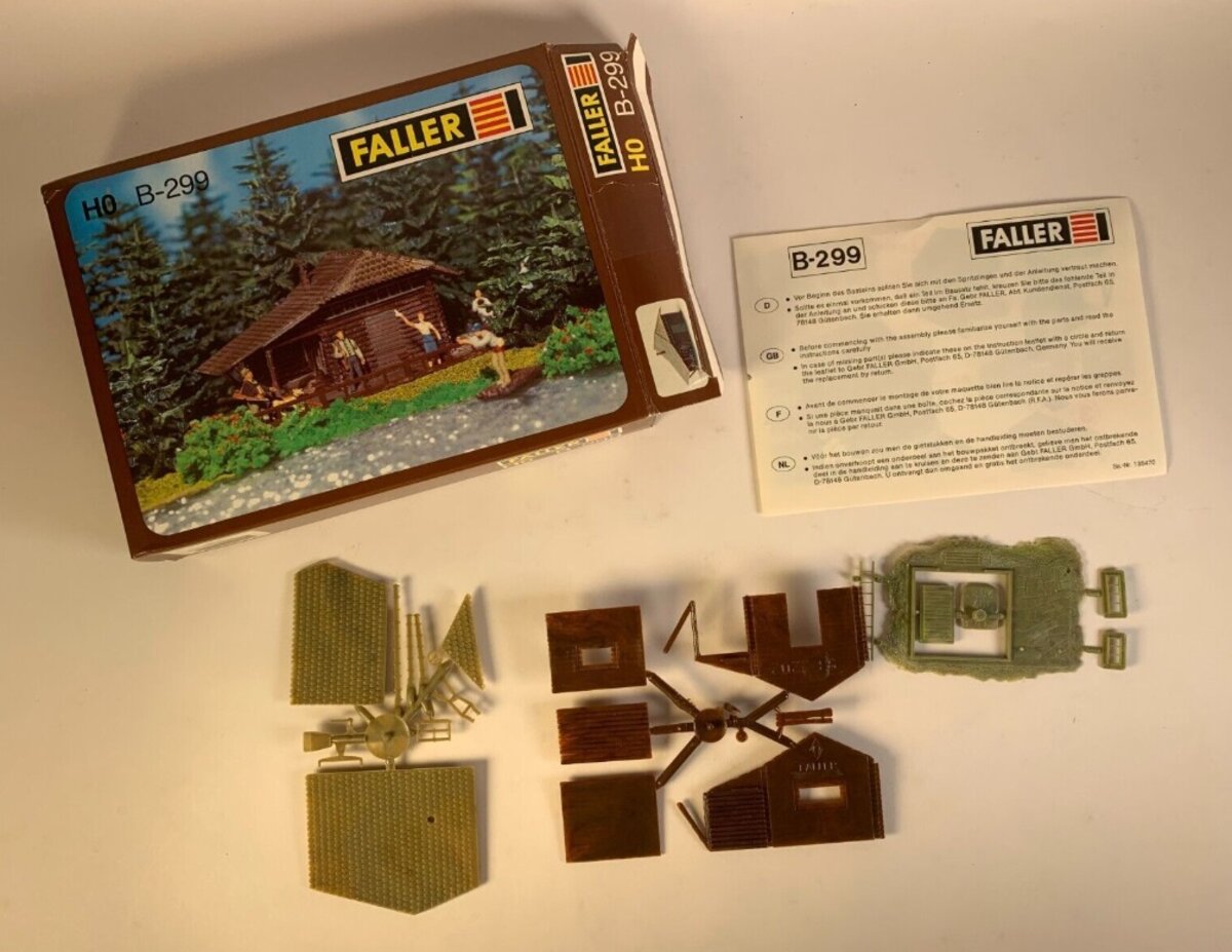 Faller 130299 HO Scale Log Cabin Building Kit