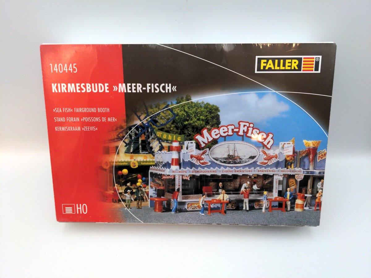 Faller 140445 HO Fairground Booth Sea Fish Building Kit