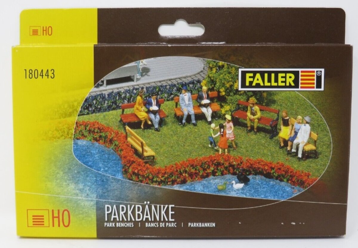 Faller 180443 HO Park Benches Kit (Pack of 12)