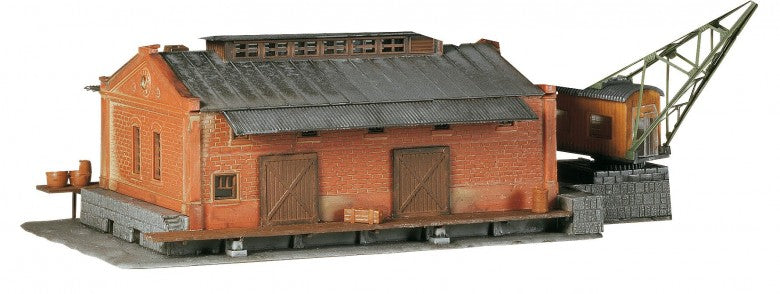 Faller 222180 N Freight Depot Building Kit with Crane