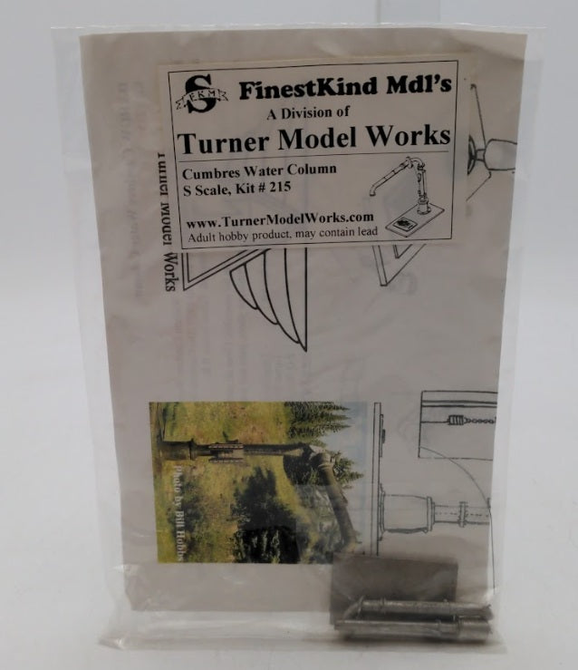 Finestkind Models 215 S Scale Cumbres Water Column Unpainted Metal Kit