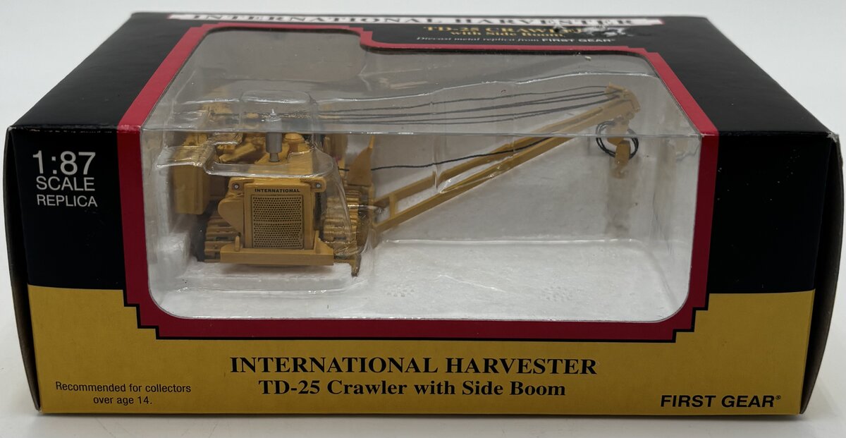 First Gear 80-0317 HO Scale (1:87) International TD-25 Crawler with Side Boom