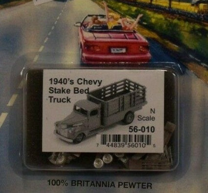 GHQ 56-010 N 1941 Chevy Stake Body Unpainted Cast Metal Kit