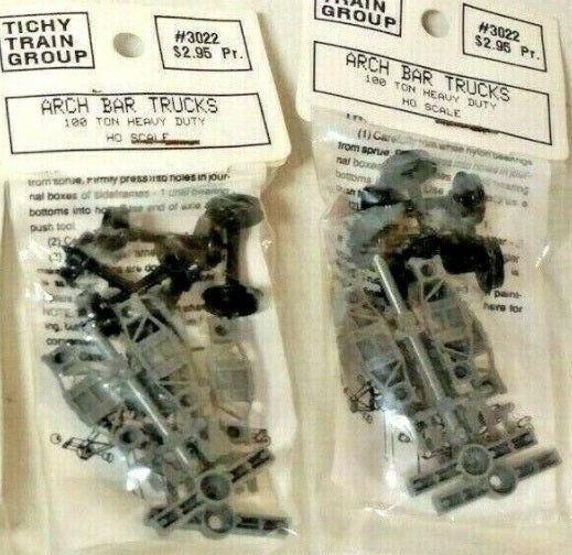 Tichy 3022 HO 100-Ton Arch Bar Freight Car Truck Kits