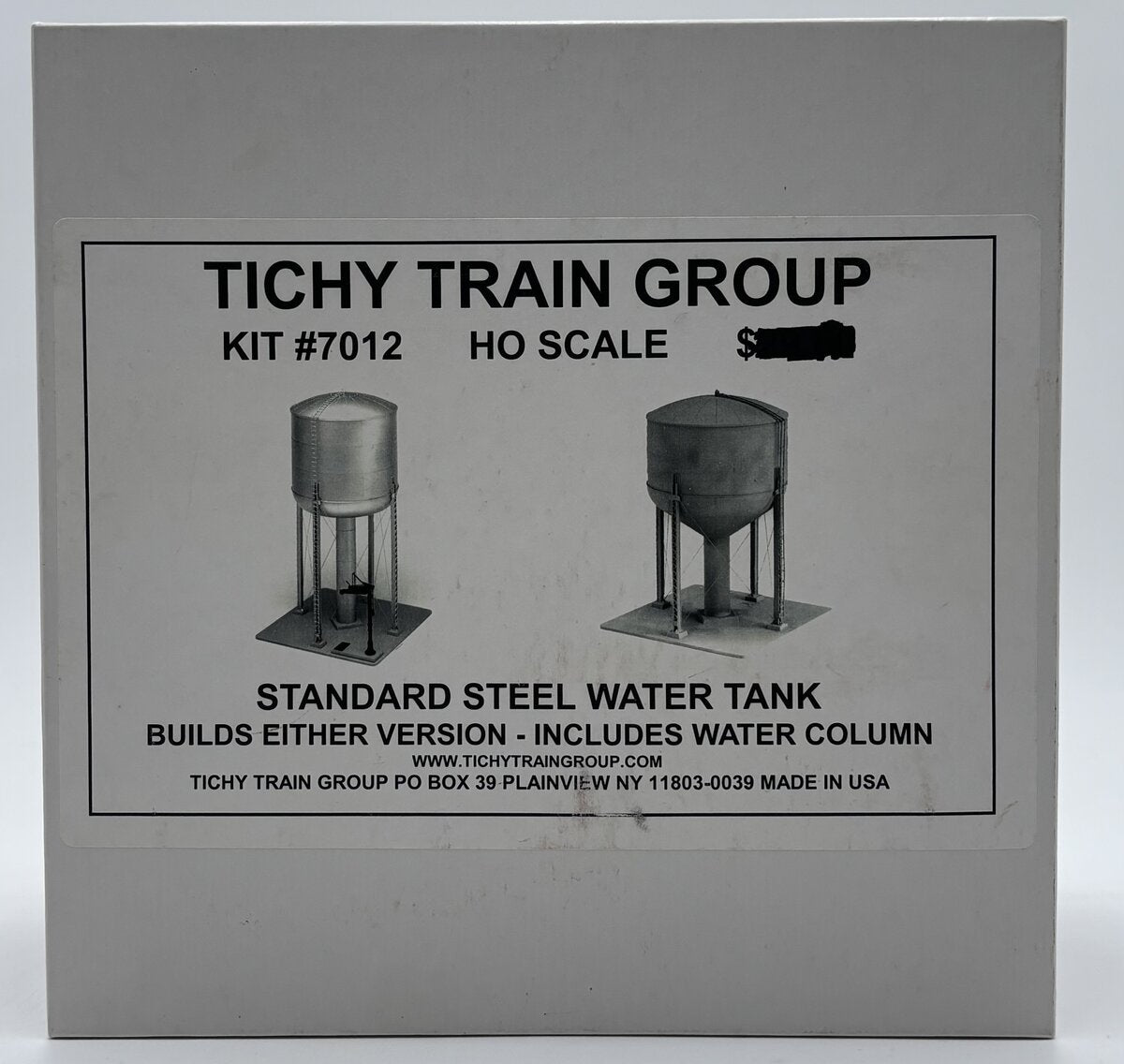 Tichy 7012 HO Scale 100,000 Gallon Version Standard Steel Water Tank Plastic Kit