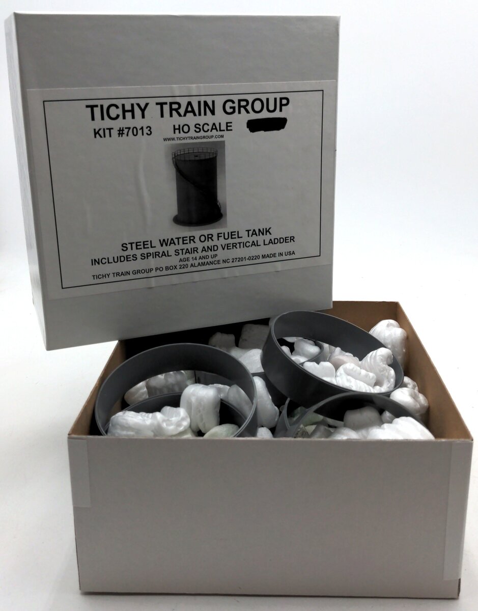 Tichy 7013 HO Scale Cylindrical Steel Tank Water or Fuel Building Kit