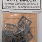 Tichy 8010 HO 42" x 36" 6-Lite Window (12)